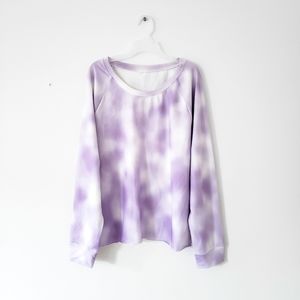 New Purple tie dye sweatshirt size large